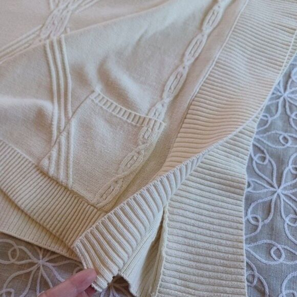 Anne Klein Knit Sweater Turtleneck Pullover Poncho Size Small - Medium - Picture 5 of 11